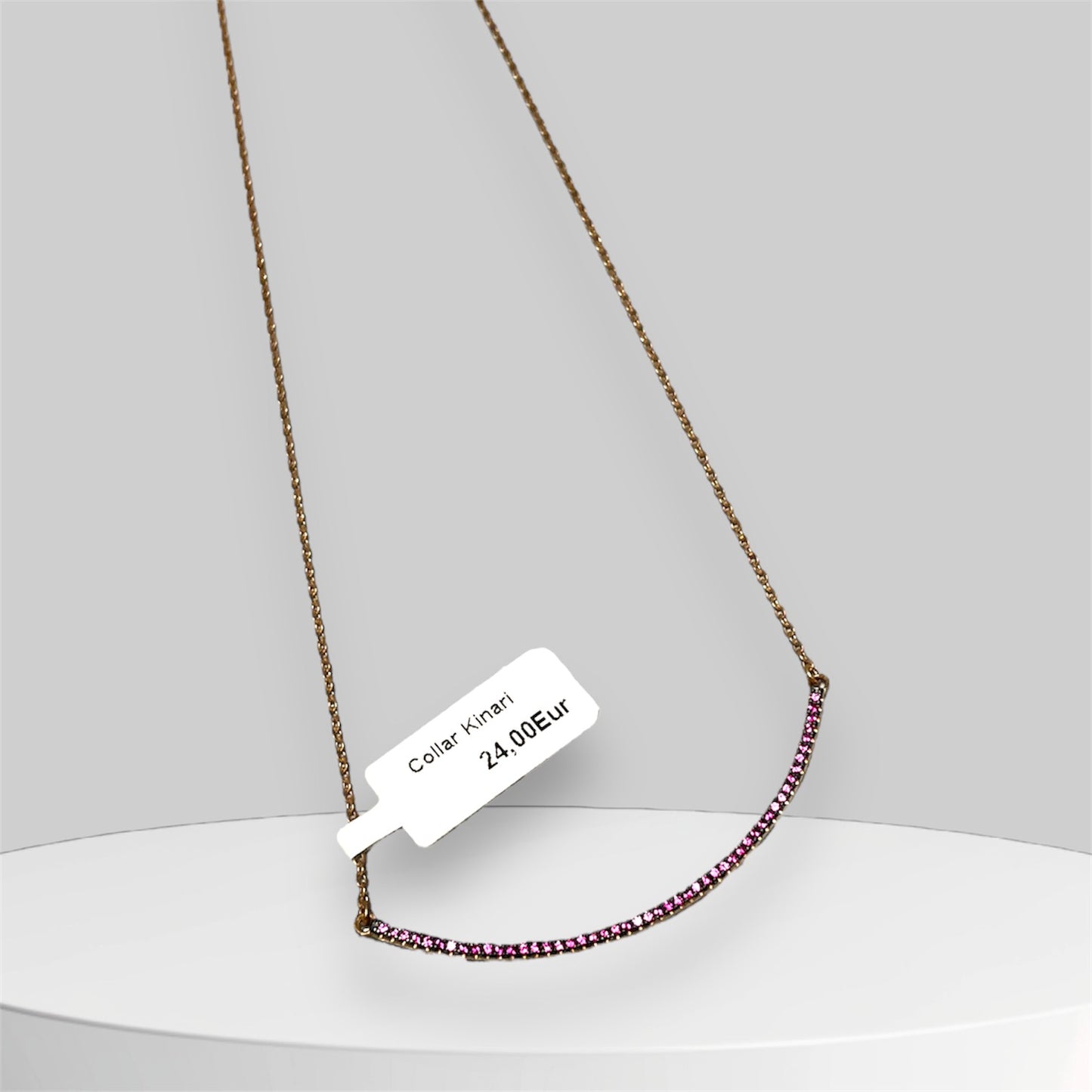 Etiqueta joyería blanca tira blanca